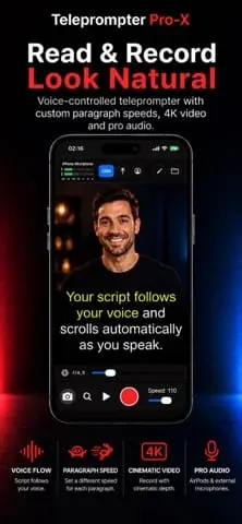 Screenshot 1 of Teleprompter Pro-X