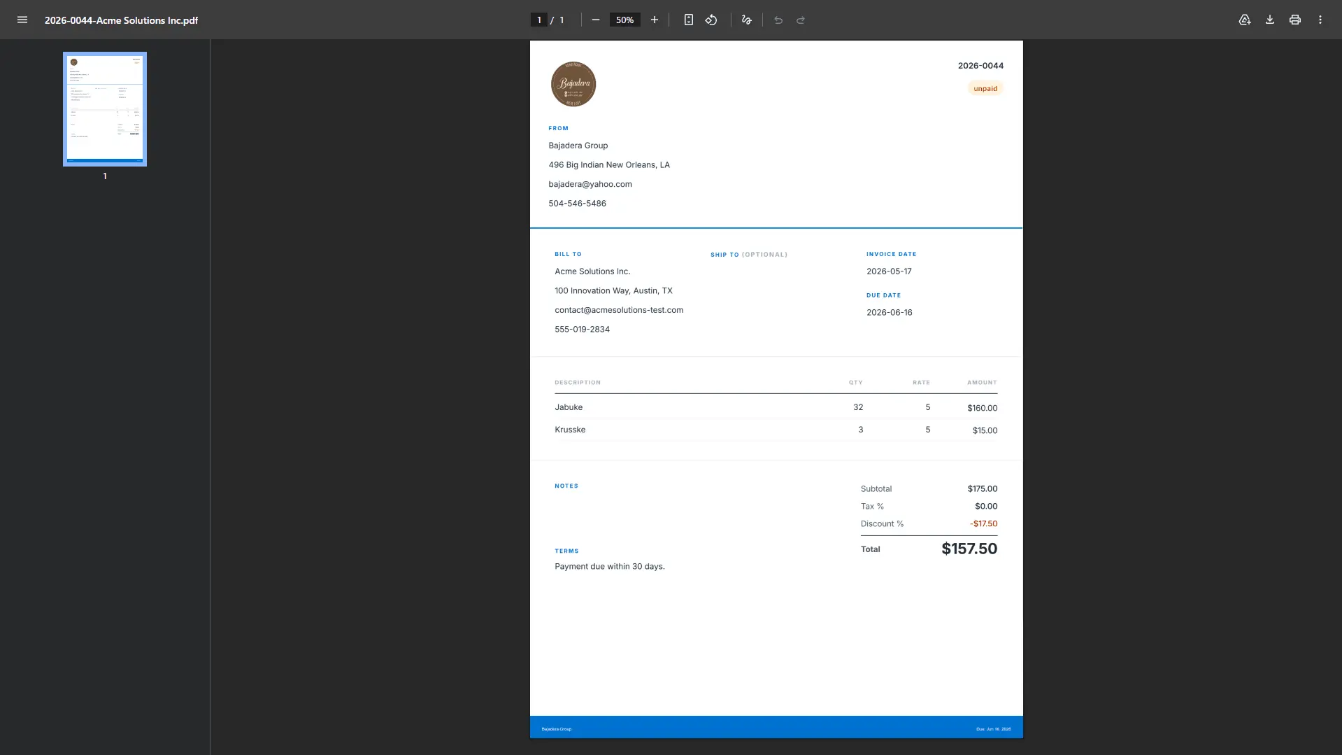 Screenshot 4 of Simple Invoice Generator