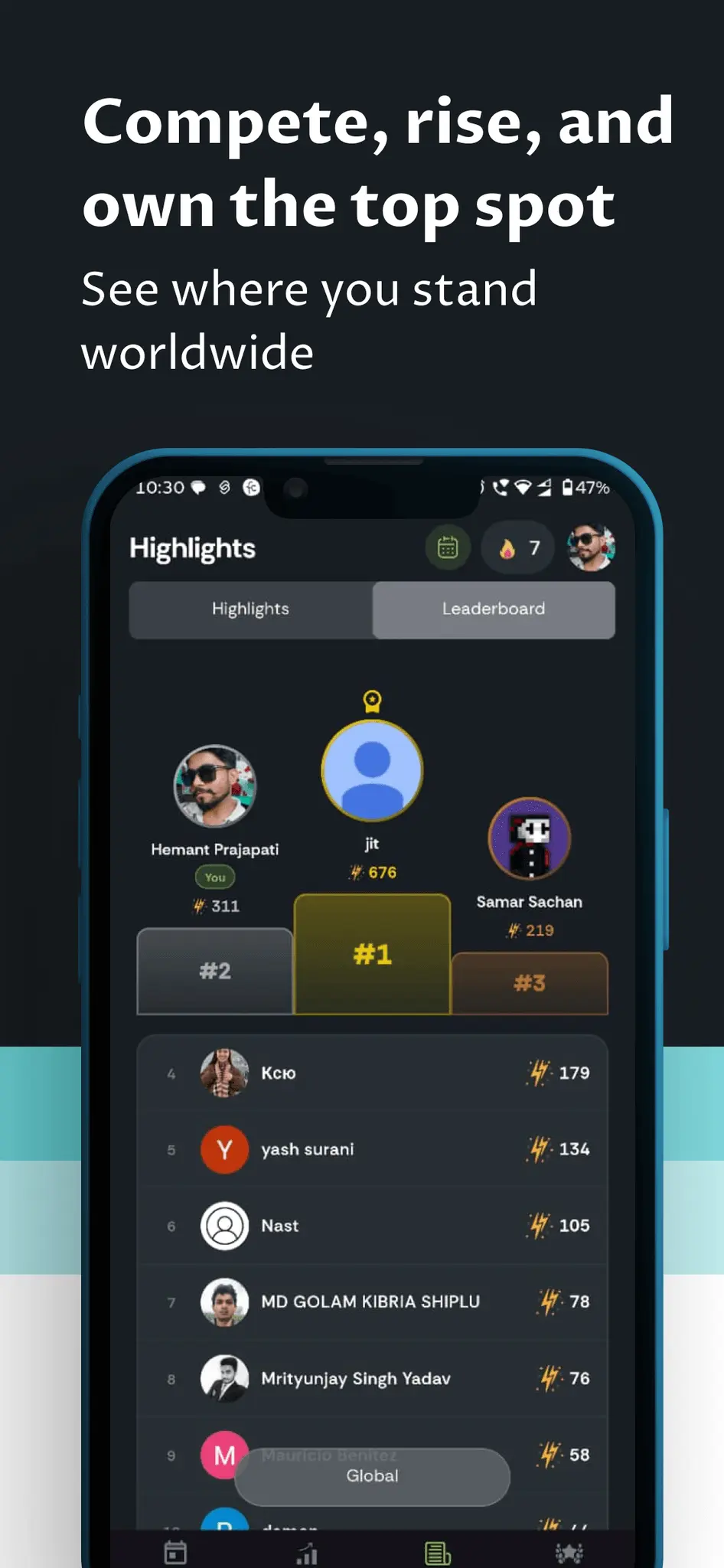 Screenshot 7 of HabitHook - Social Habit Tracker App
