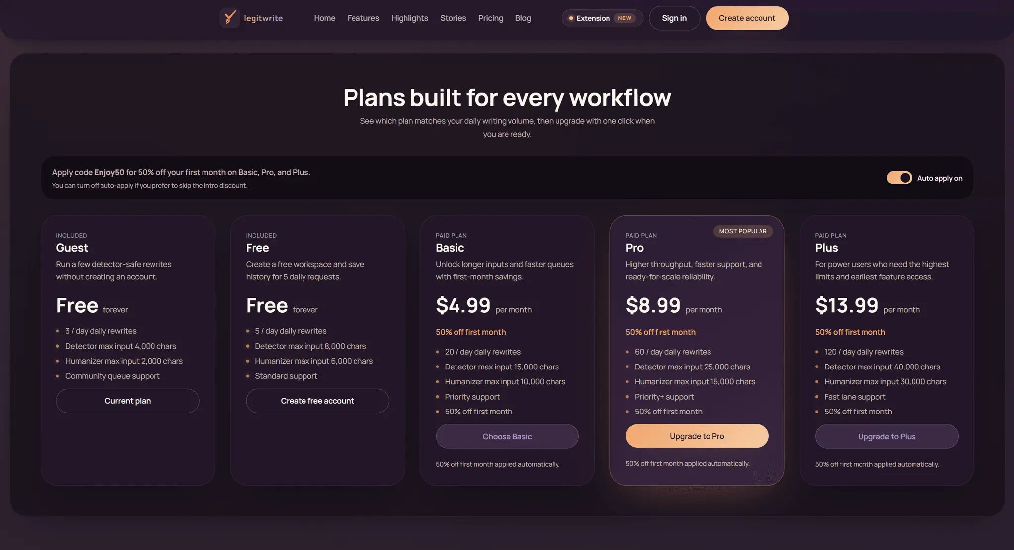 Screenshot 4 of LegitWrite- Detect & Humanize AI Content