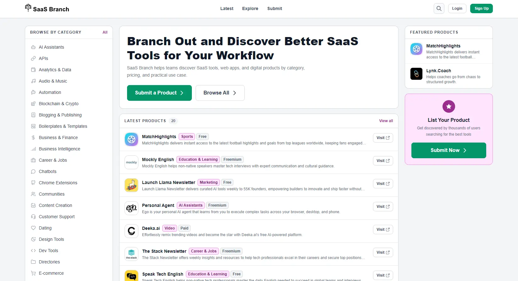 Screenshot 1 of SaaS Branch