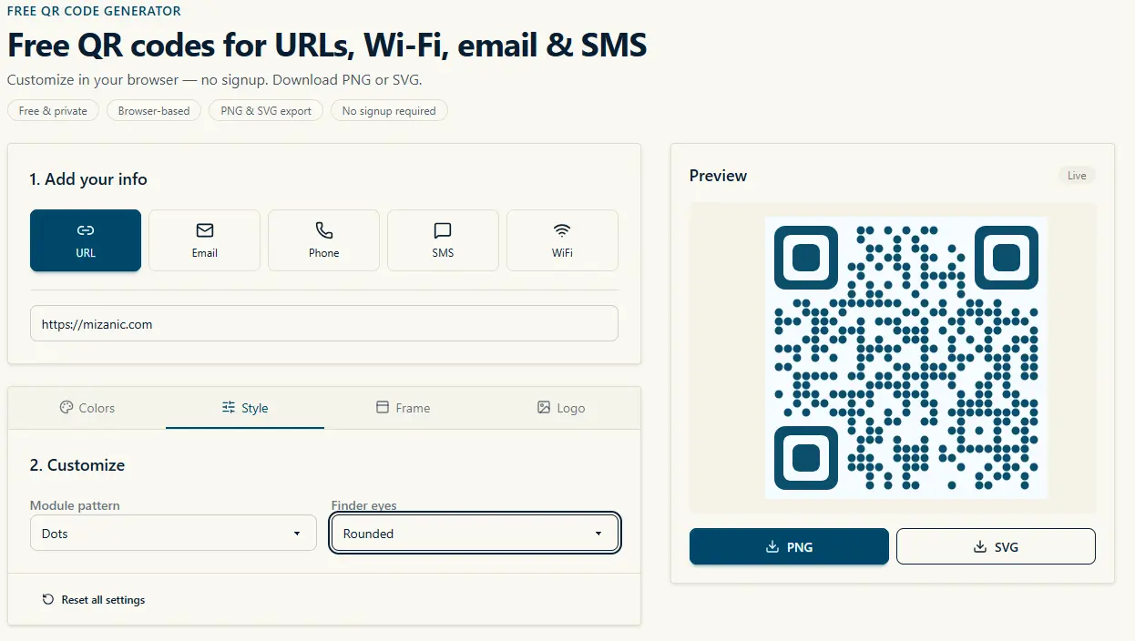 Screenshot 2 of Fast QR