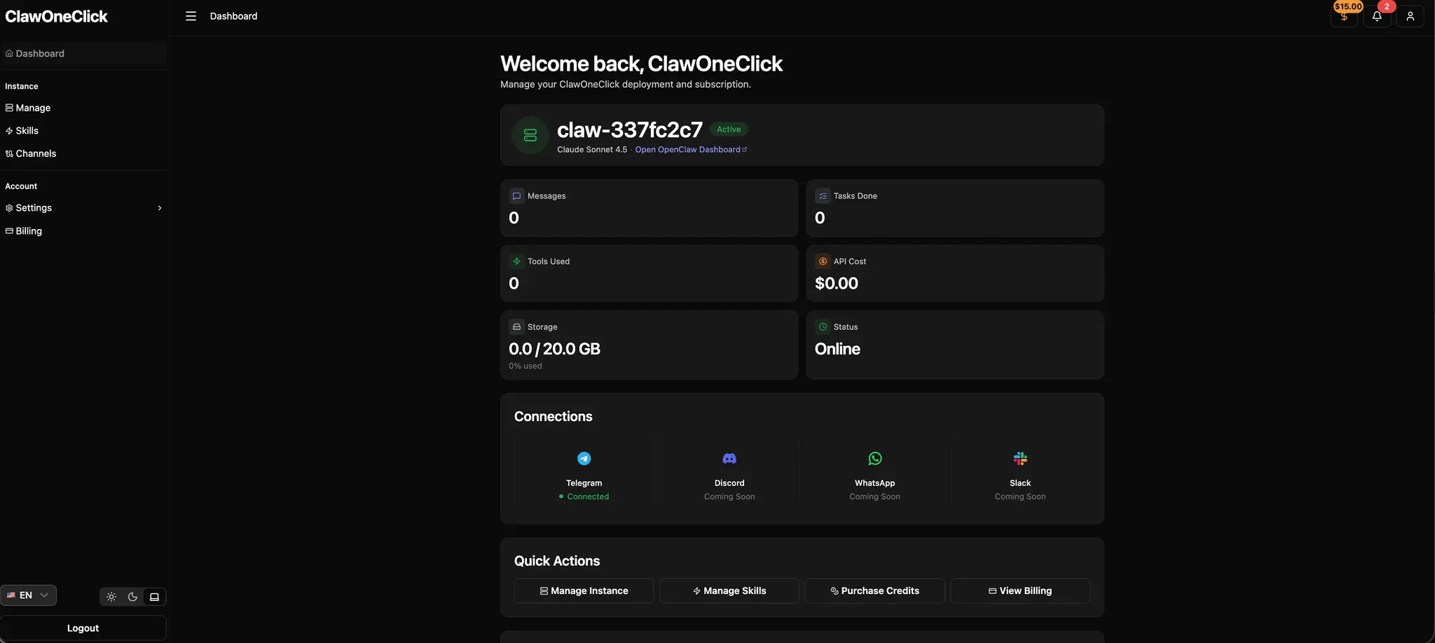 Screenshot 5 of ClawOneClick