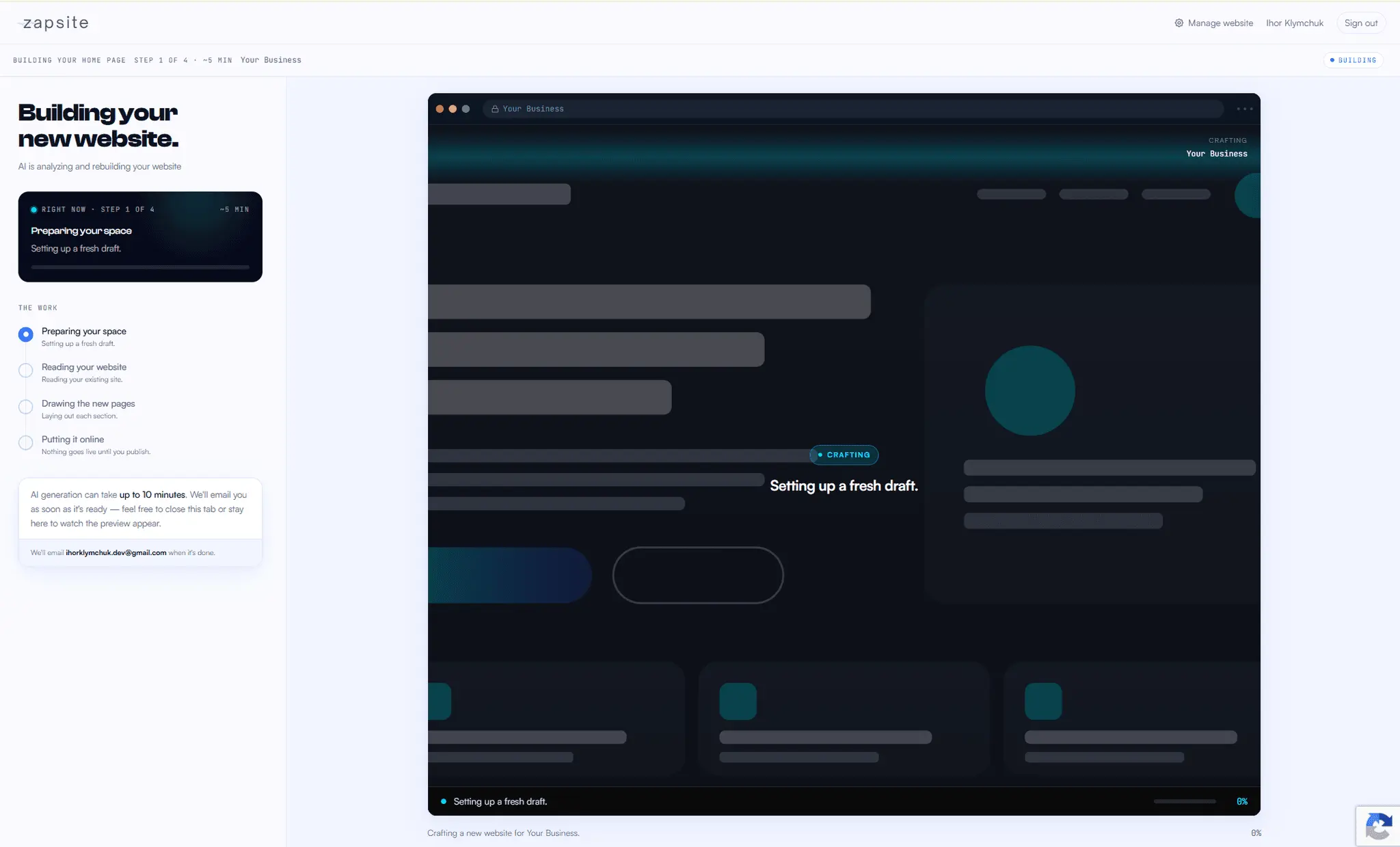 Screenshot 3 of Zapsite