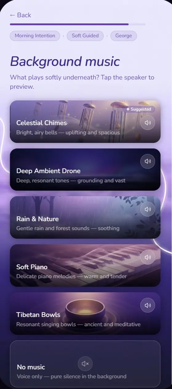 Screenshot 7 of MediTailor - AI Meditation App