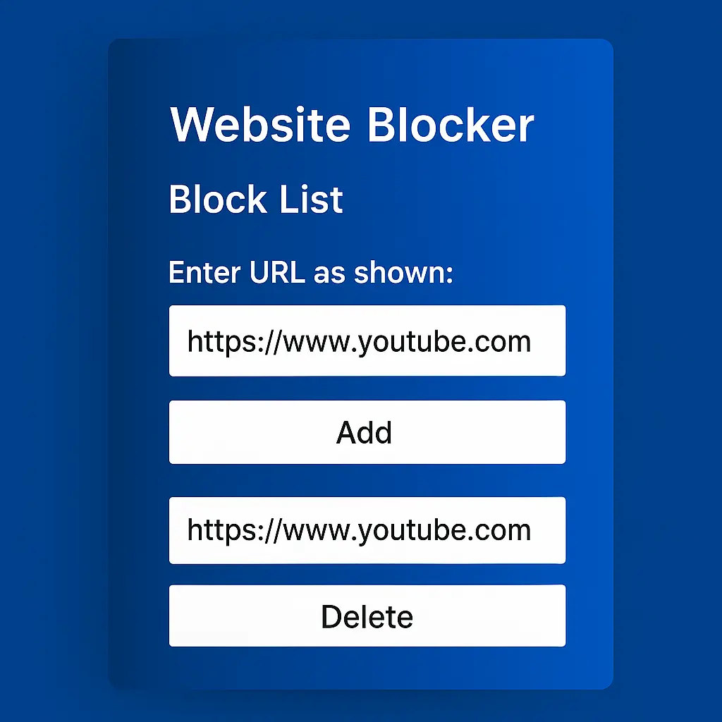 Screenshot 4 of Website-Blocker