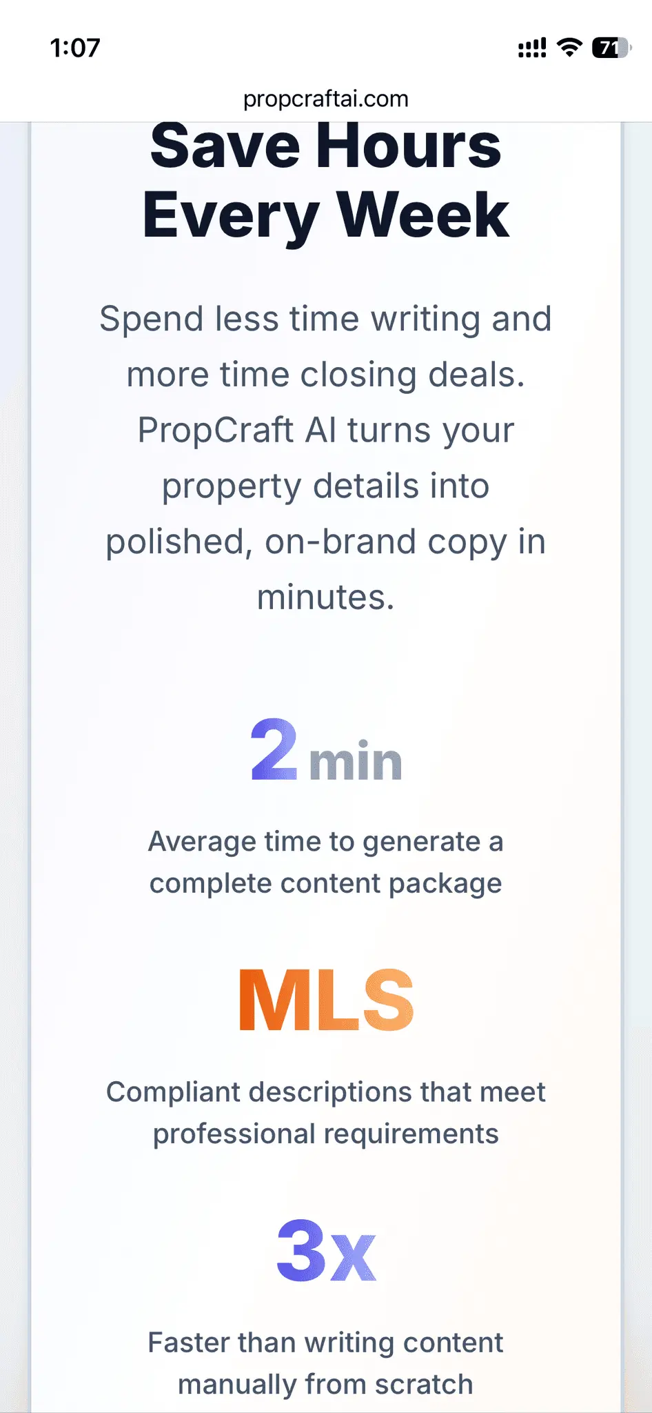 Screenshot 3 of PropCraft AI