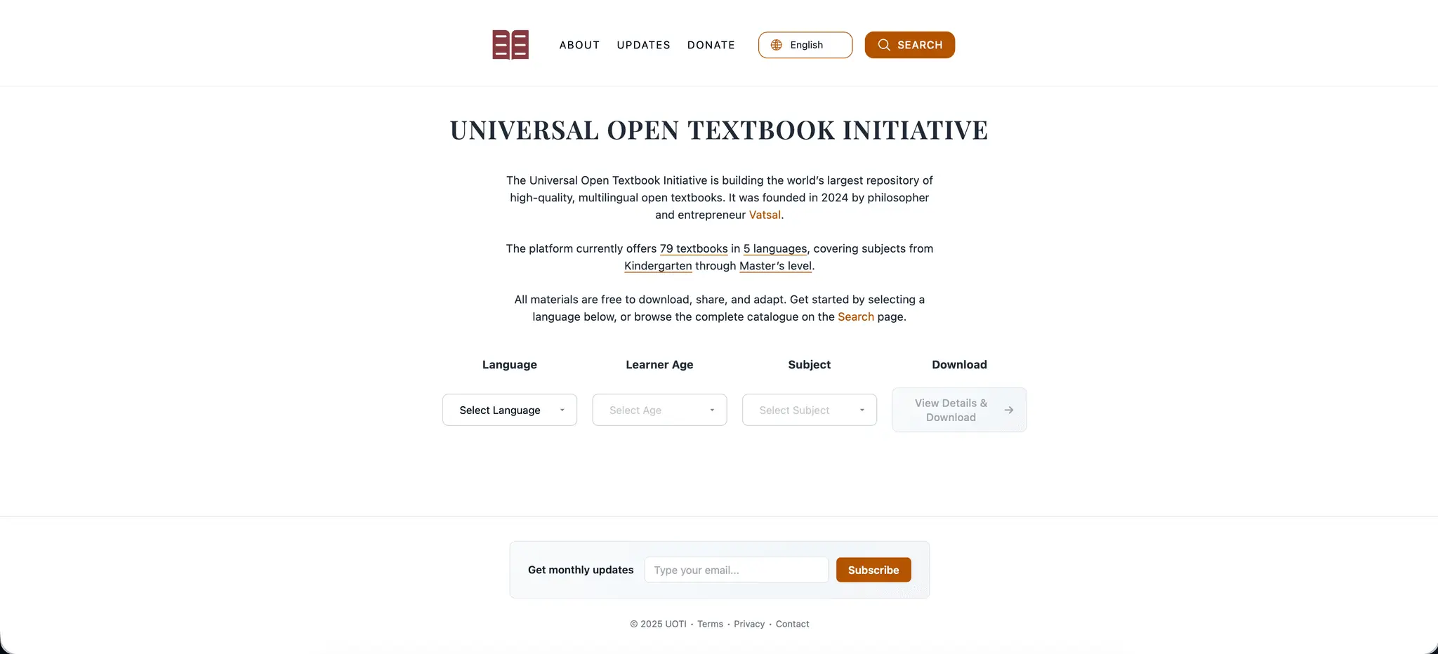 Screenshot 2 of Universal Open Textbook Initiative