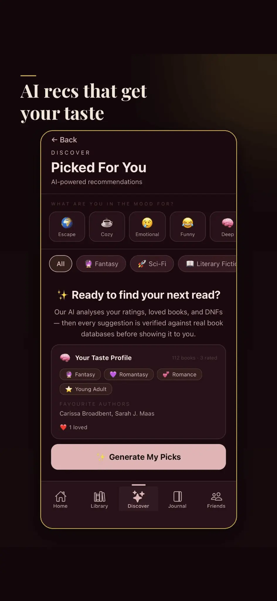 Screenshot 2 of LitList: Book Tracker & TBR