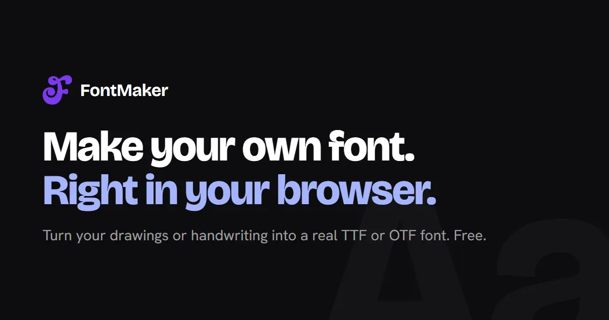 Screenshot 2 of FontMaker