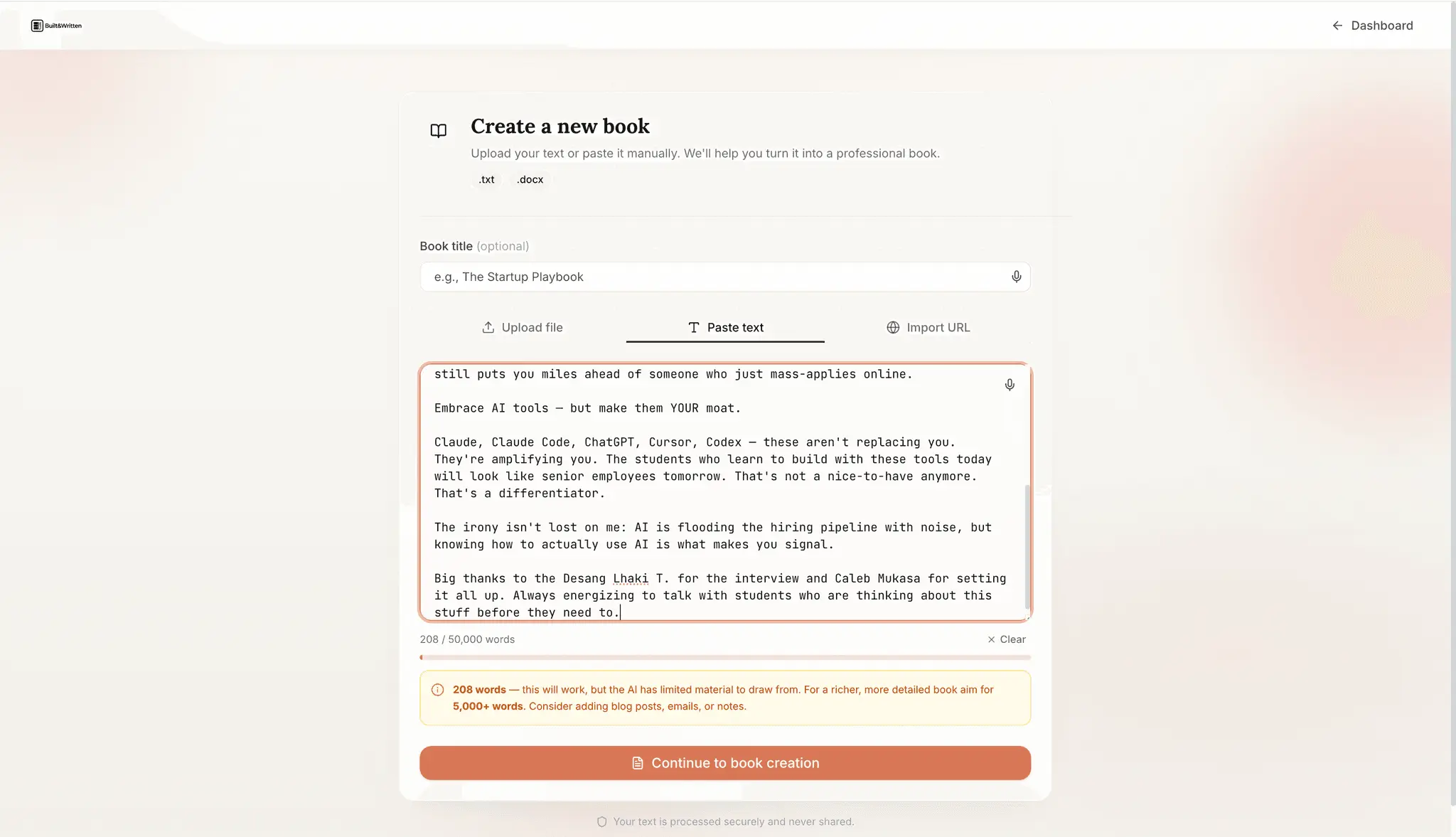 Screenshot 3 of Built&Written