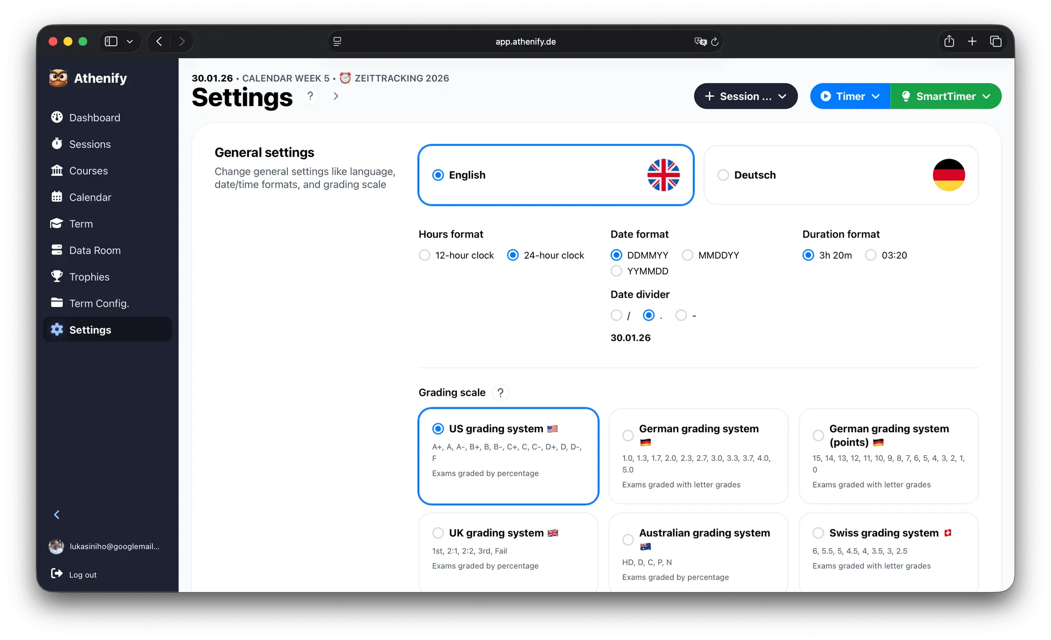 Screenshot 3 of Athenify: Study Tracker & Focus Timer