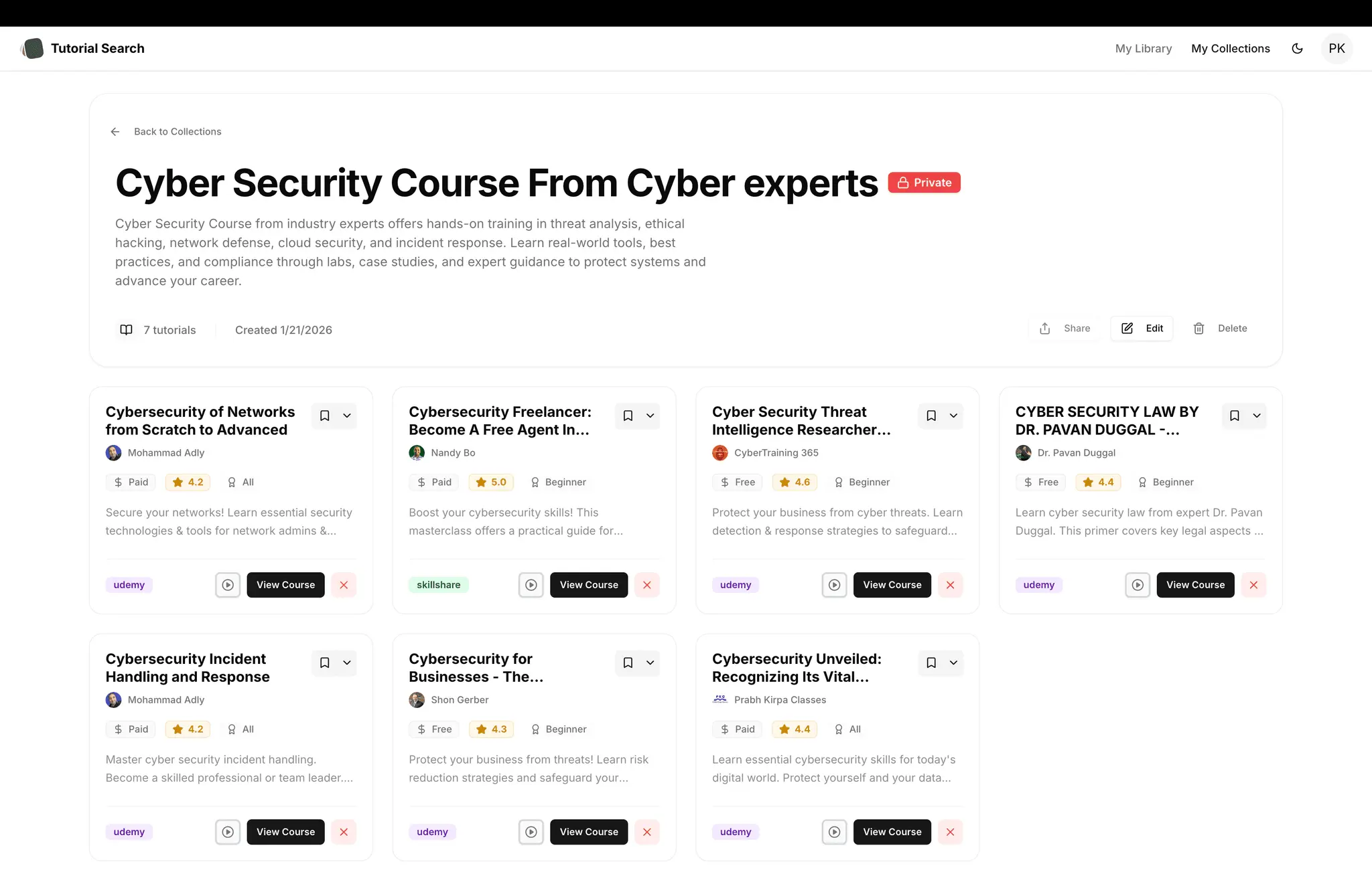 Screenshot 2 of Tutorial Search