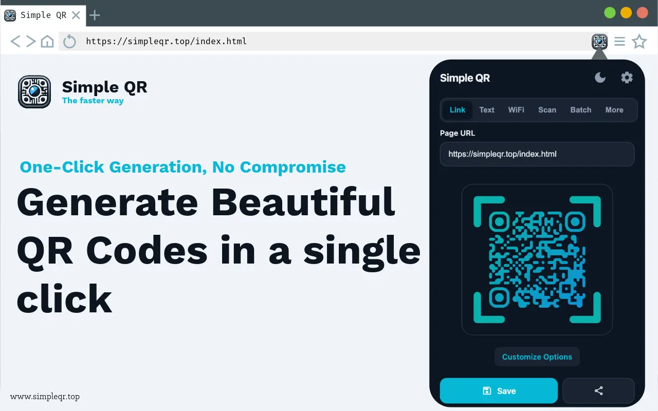 Screenshot 1 of Simple QR Code Generator