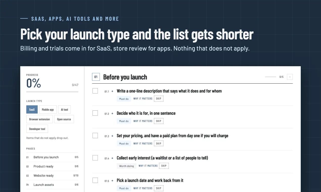 Screenshot 3 of Product Launch Checklist