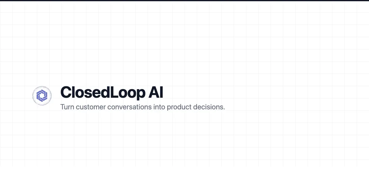 Screenshot 1 of ClosedLoop AI
