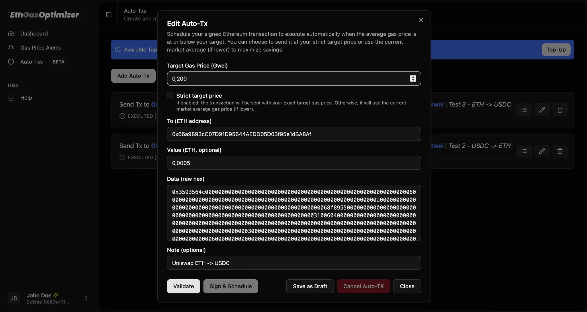 Screenshot 2 of EthGasOptimizer