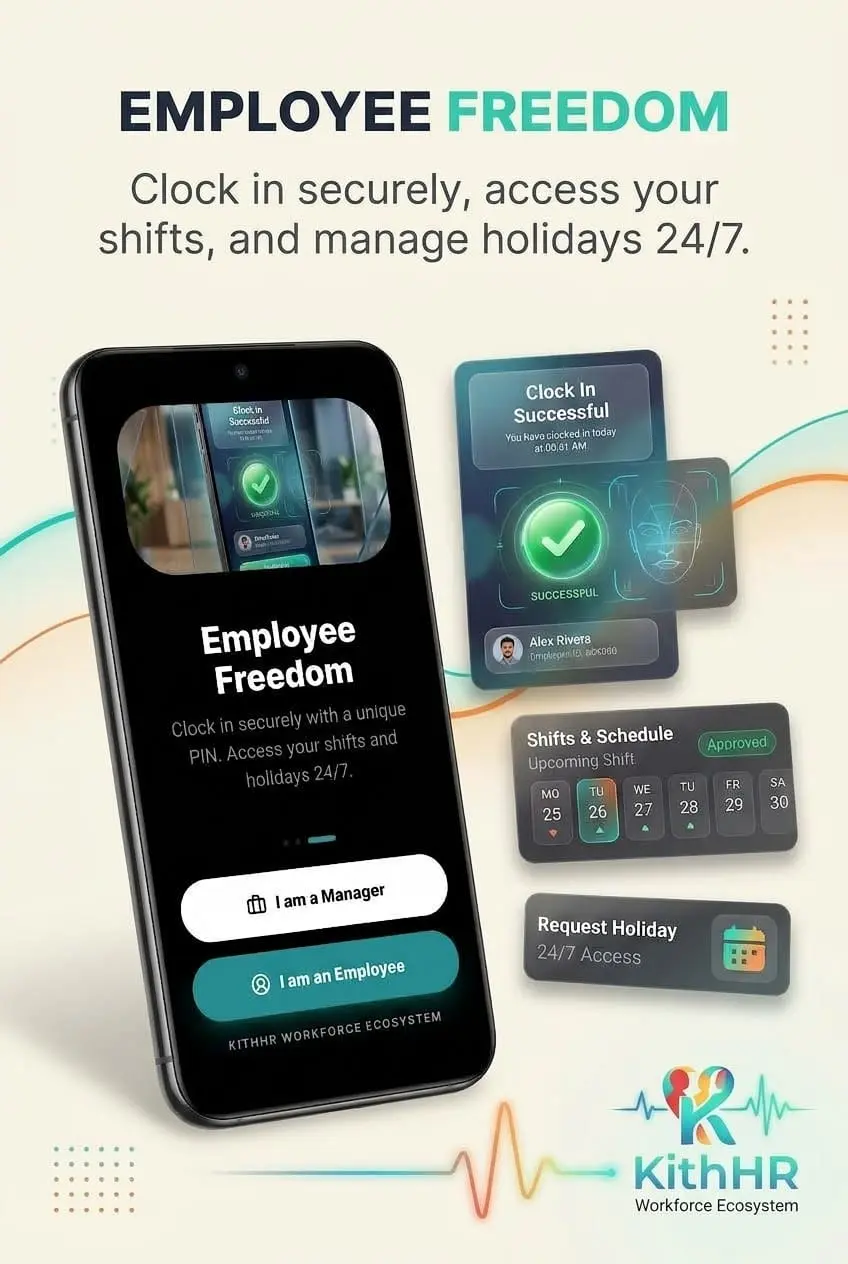 Screenshot 4 of KithHR - Staff Rota Time Clock