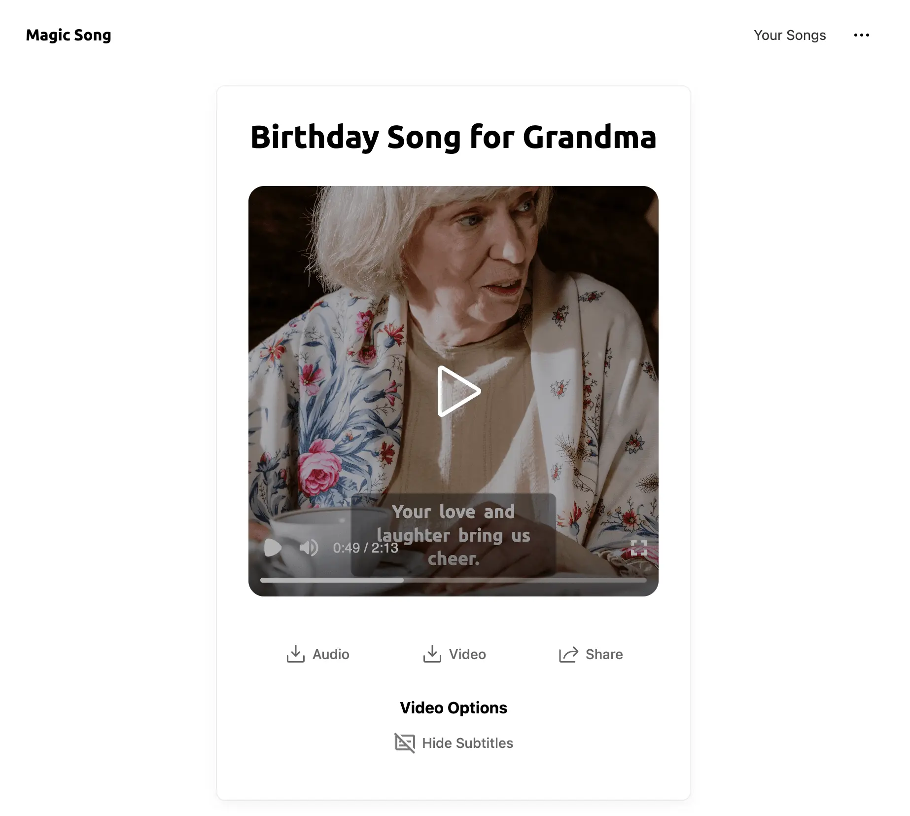 Screenshot 2 of Magic AI Song