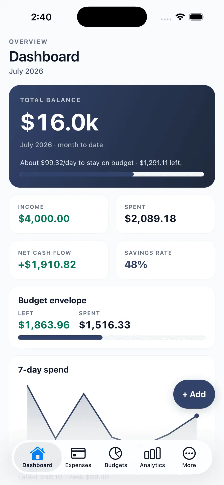 Screenshot 1 of SmartFinanceNerd