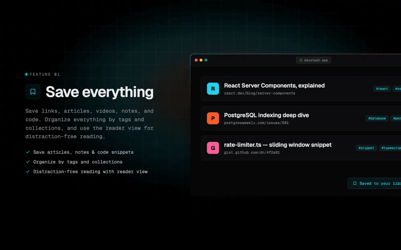 Screenshot 2 of DevStash