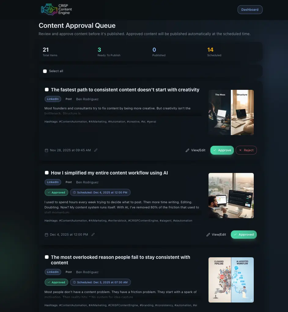 Screenshot 6 of CRISP Content Engine