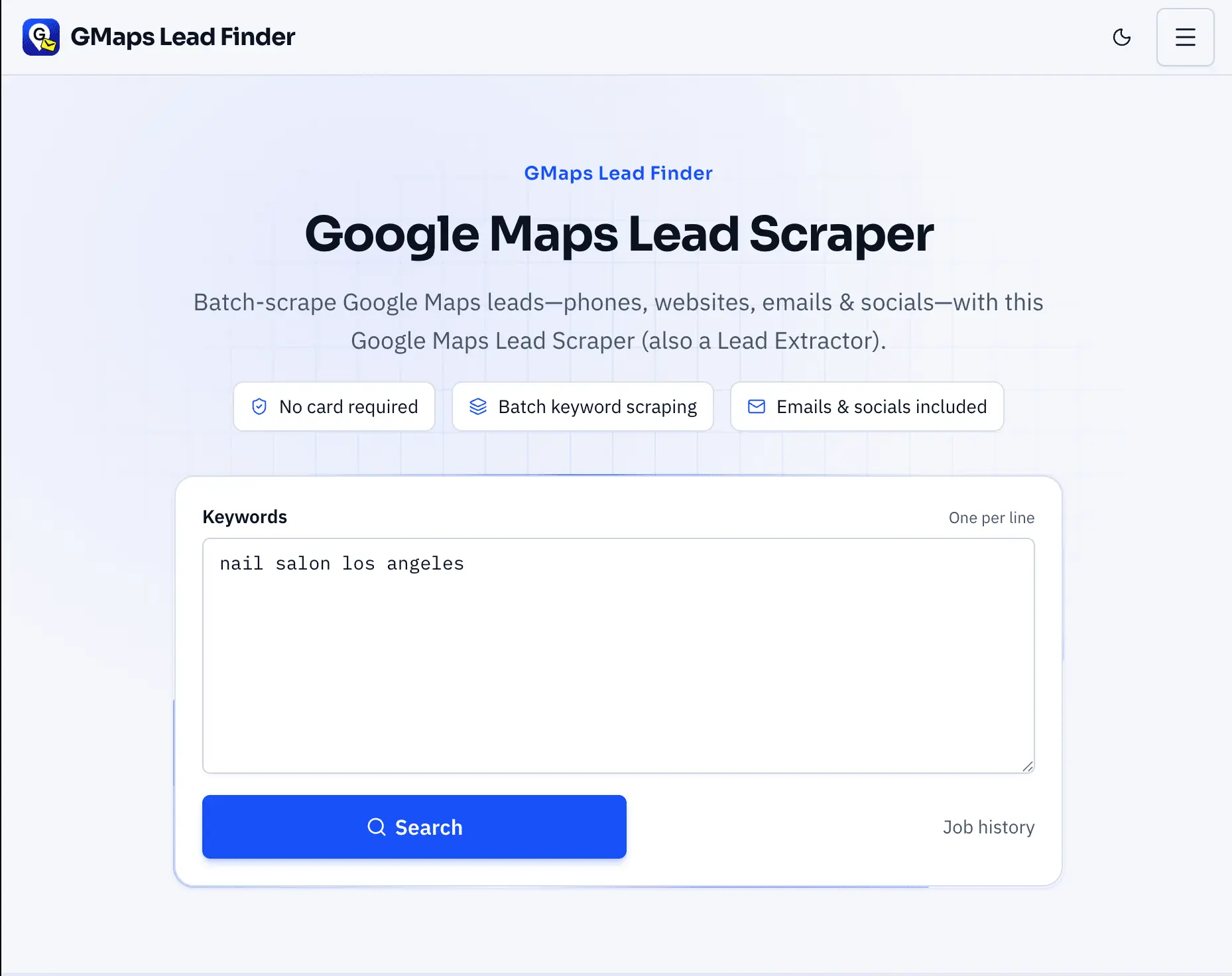 Screenshot 2 of GMaps Lead Finder - Google Maps Scraper