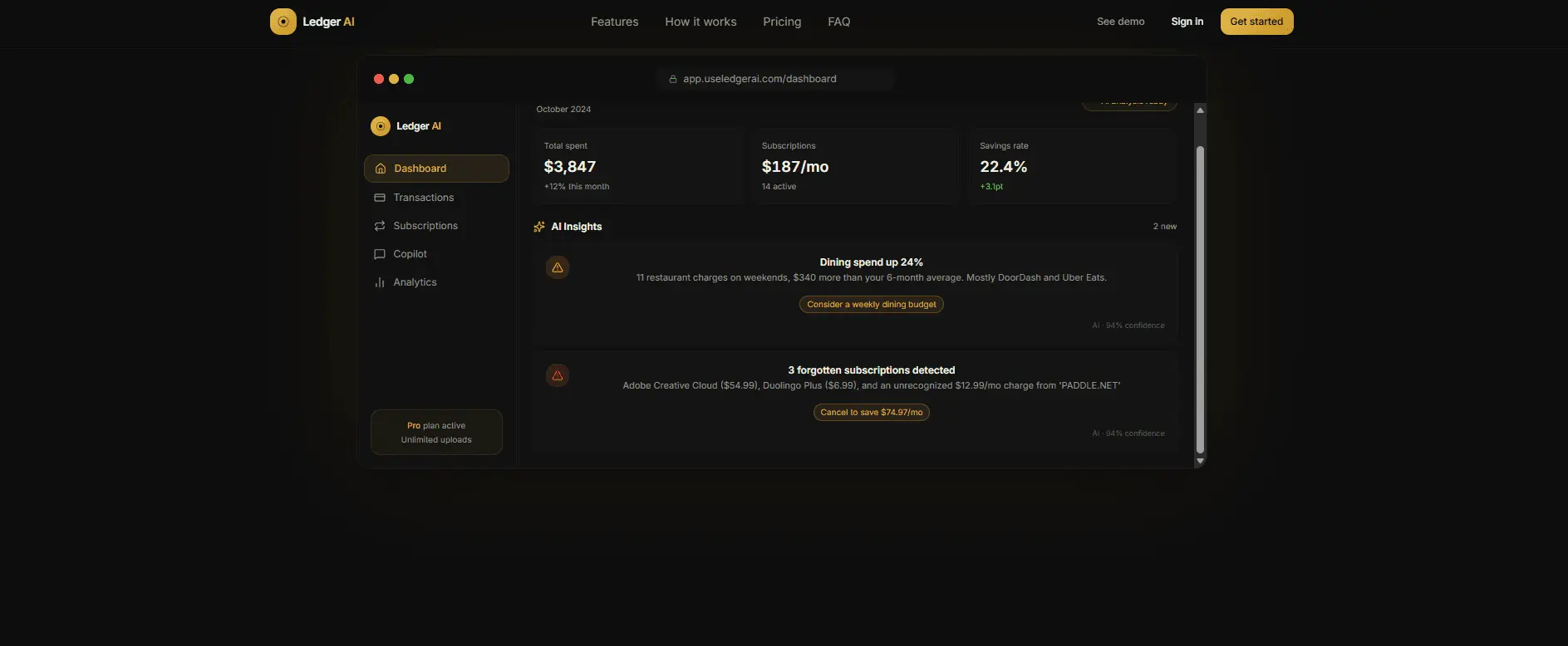 Screenshot 3 of Ledger AI