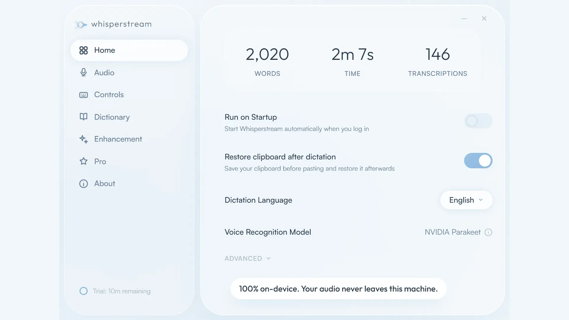 Screenshot 1 of Whisperstream