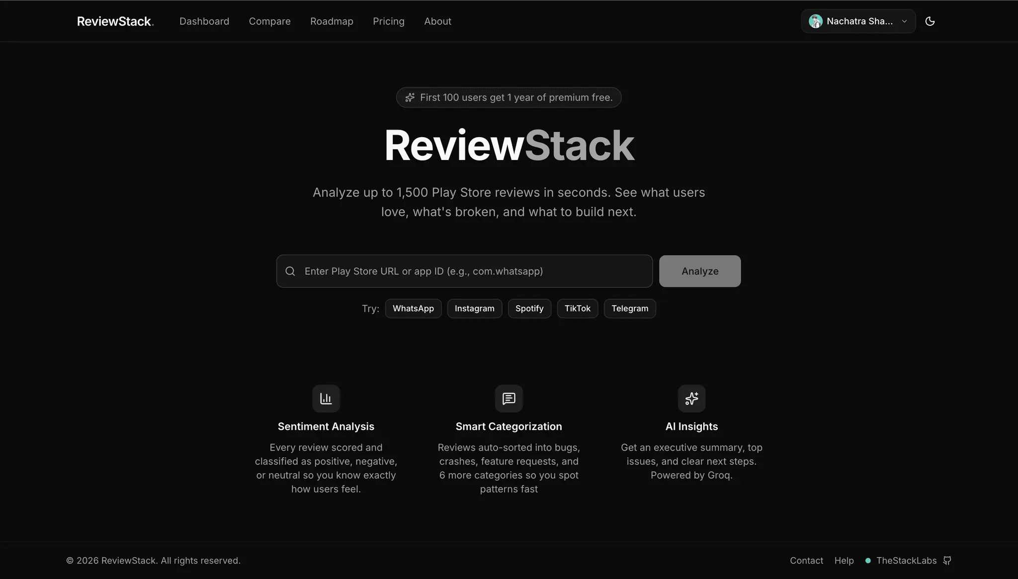 Screenshot 1 of Review Stack