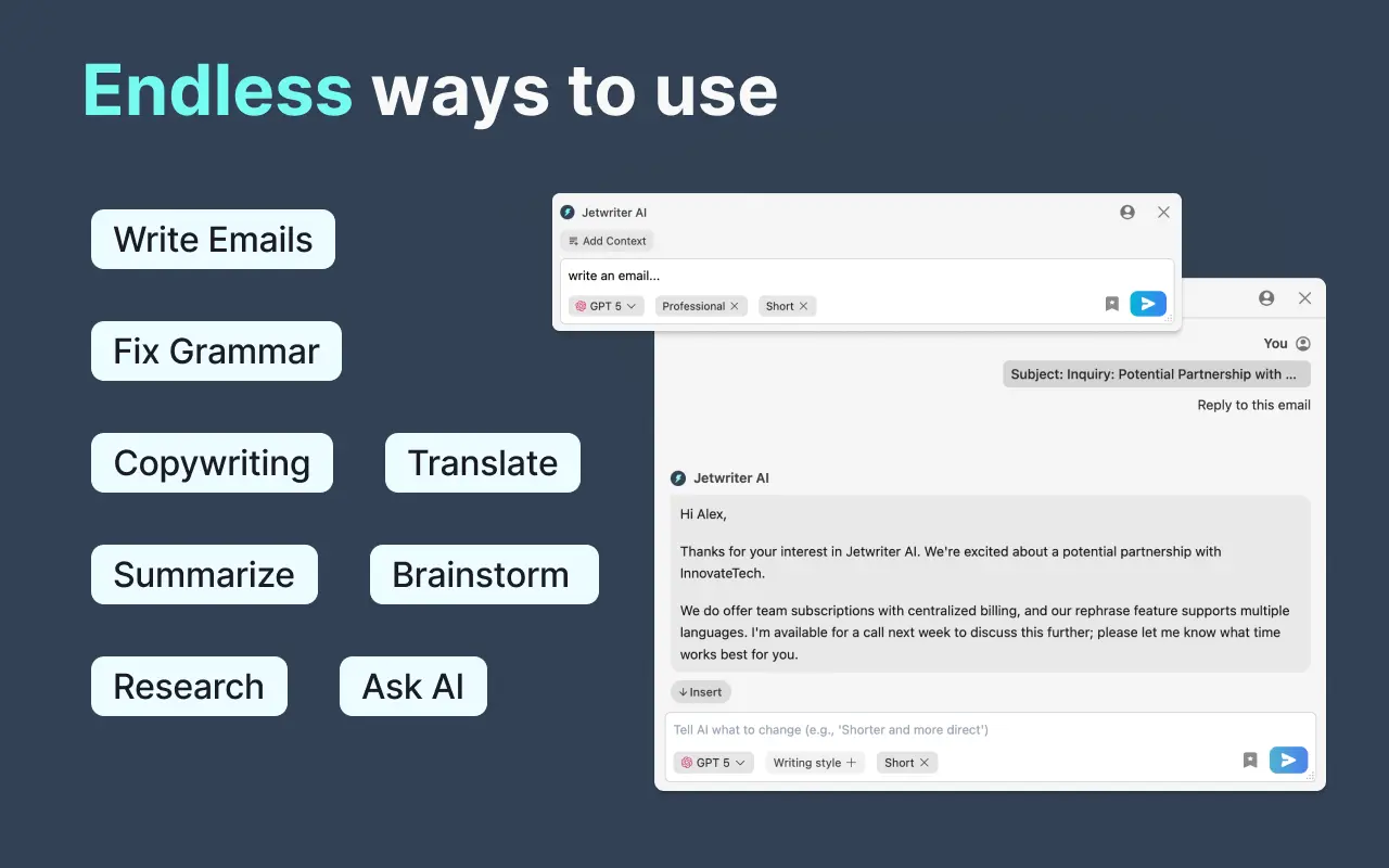 Screenshot 4 of Jetwriter AI