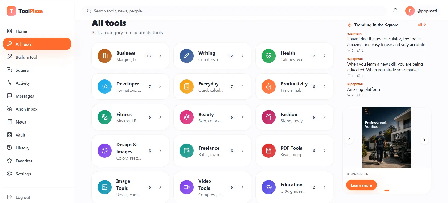 Screenshot 1 of ToolPlaza