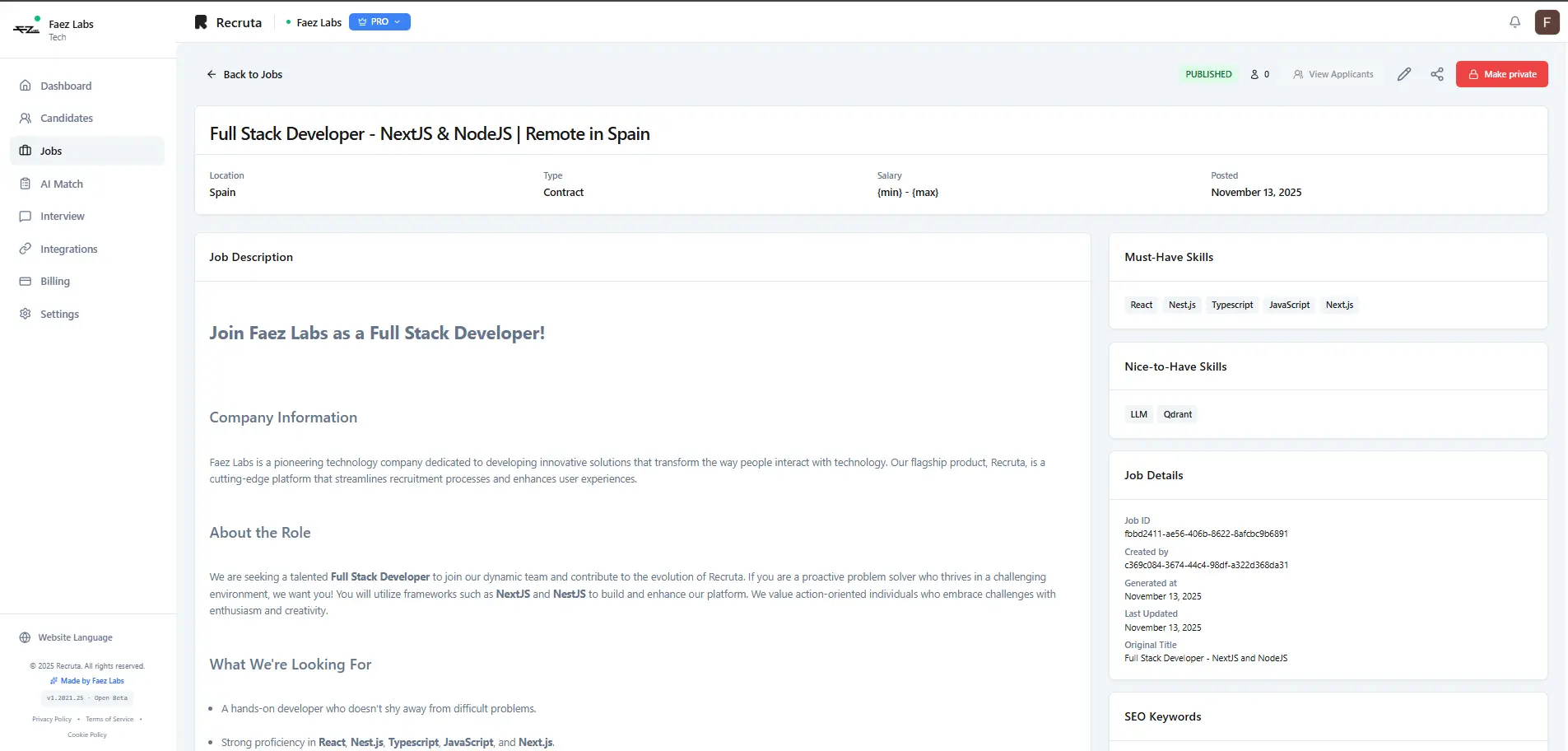 Screenshot 1 of Recruta