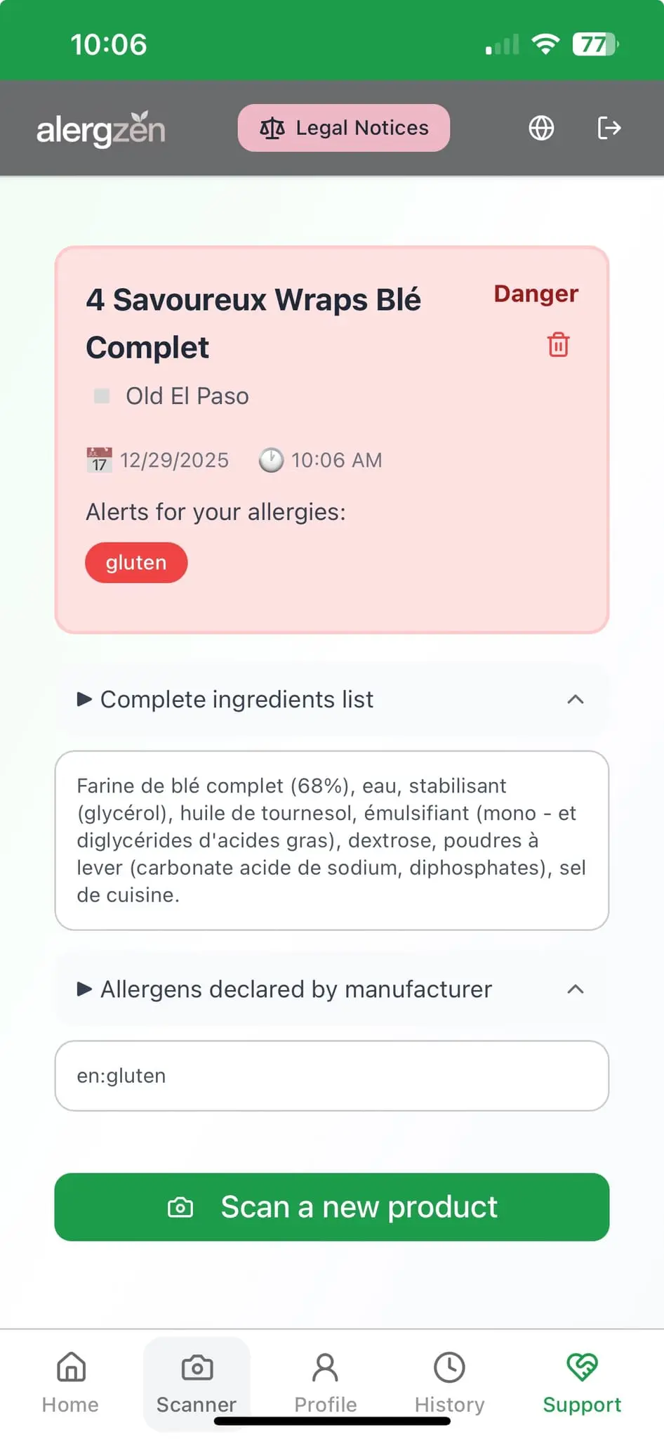 Screenshot 6 of AlergZen - Free Allergen Scanner