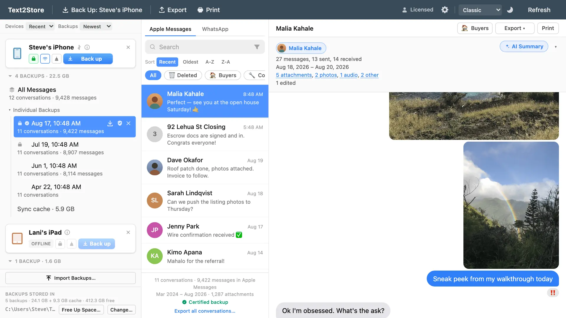 Screenshot 1 of Text2Store