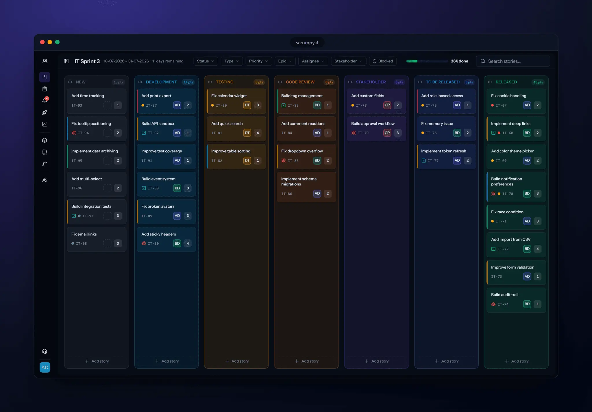 Screenshot 1 of ScrumpyIT