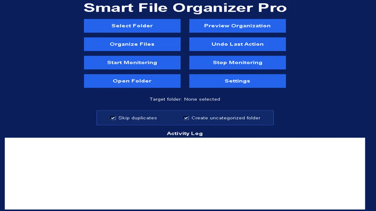 Screenshot 2 of Smart File Organizer Pro