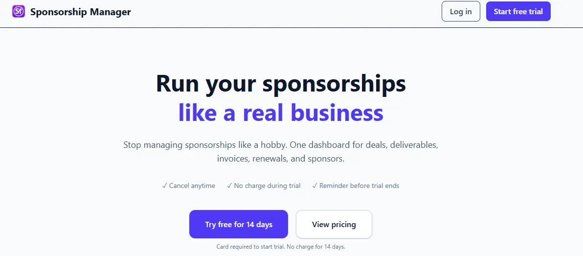Screenshot 3 of Sponsorship Manager