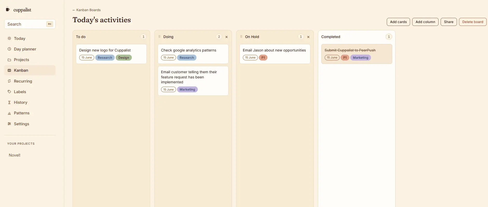 Screenshot 4 of Cuppalist