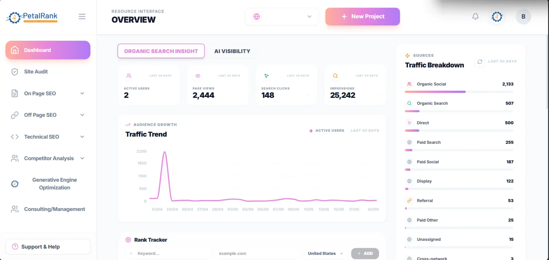 Screenshot 1 of PetalRank