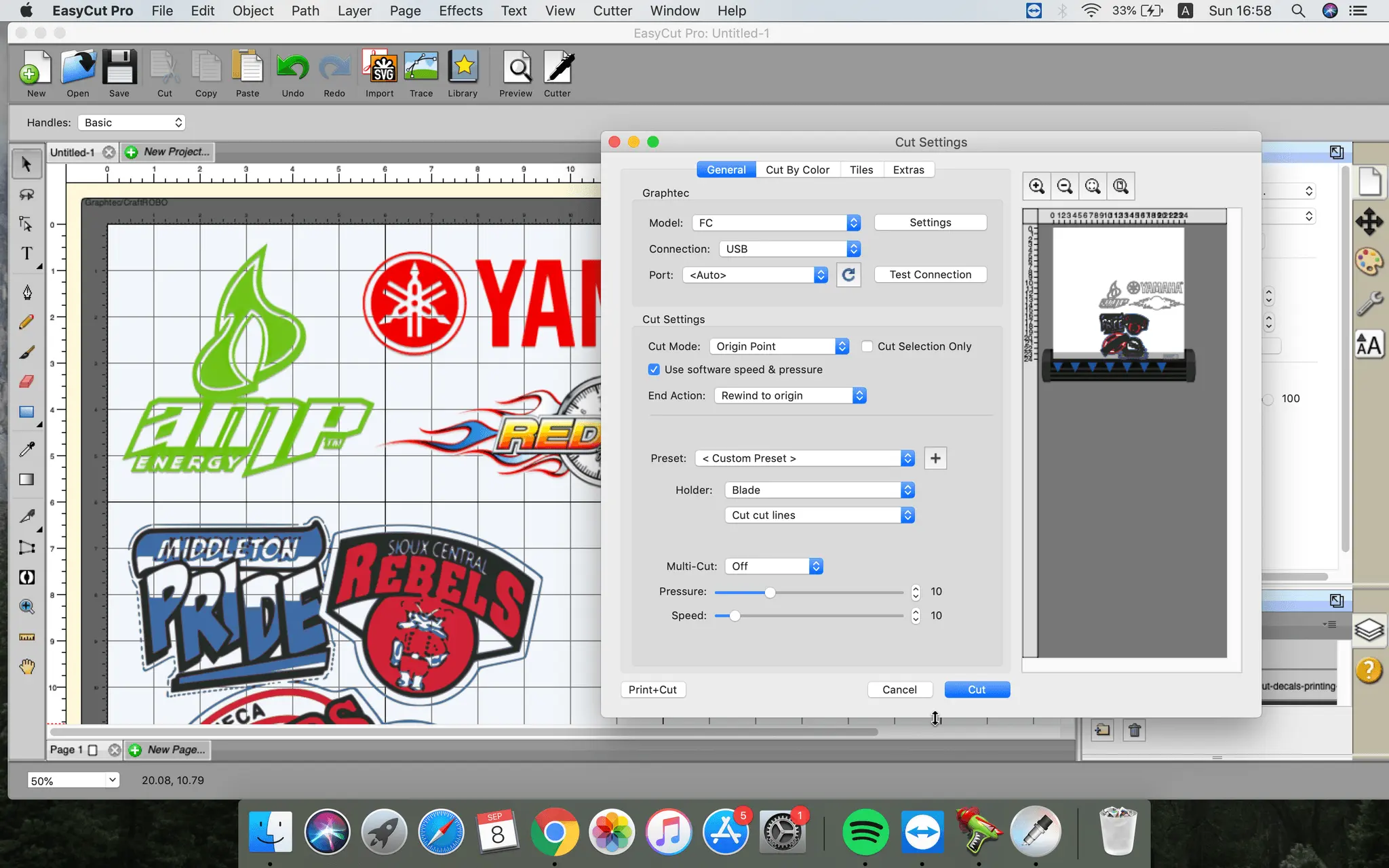 Screenshot 2 of EasyCut Pro - cutting potter software