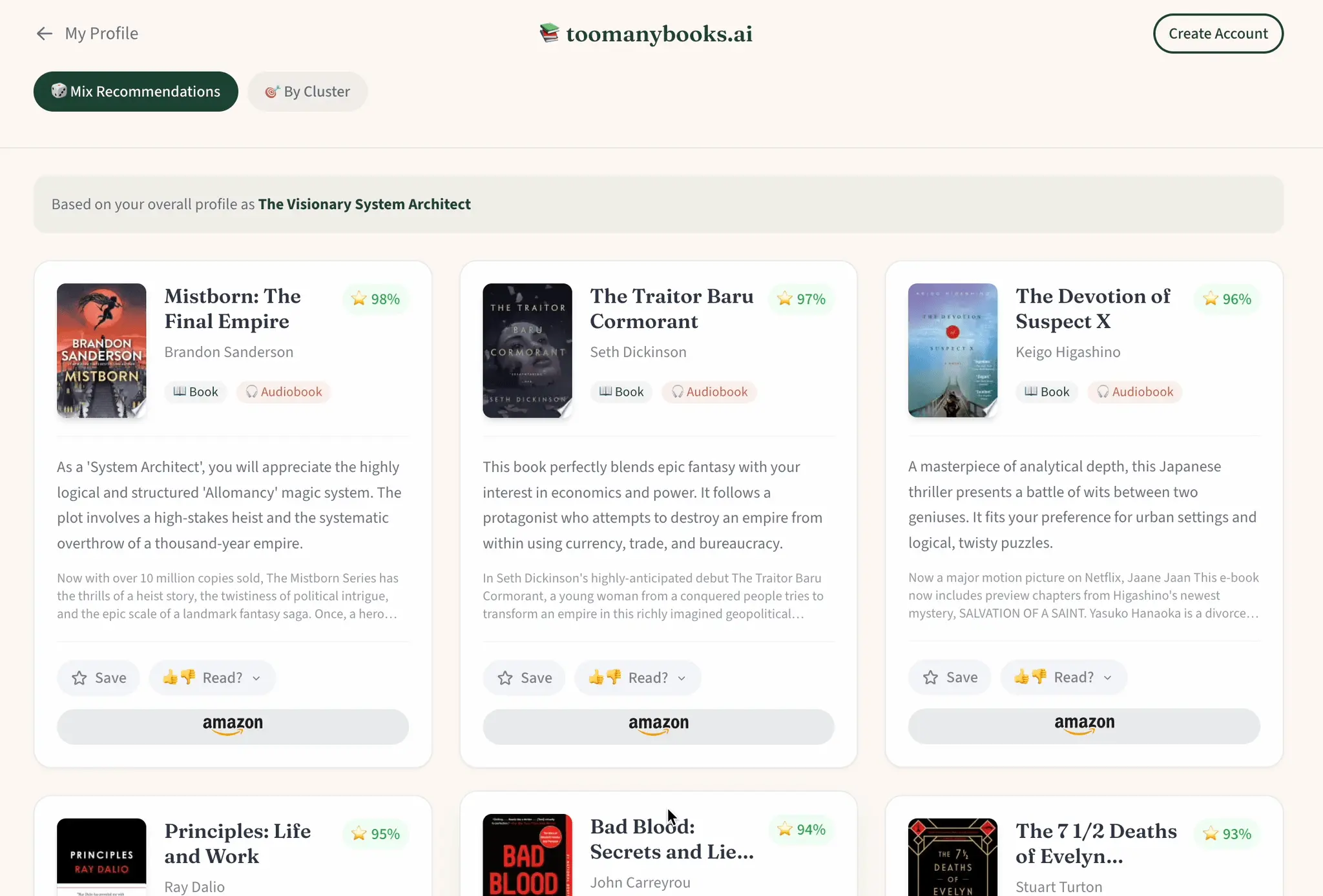 Screenshot 5 of toomanybooks.ai