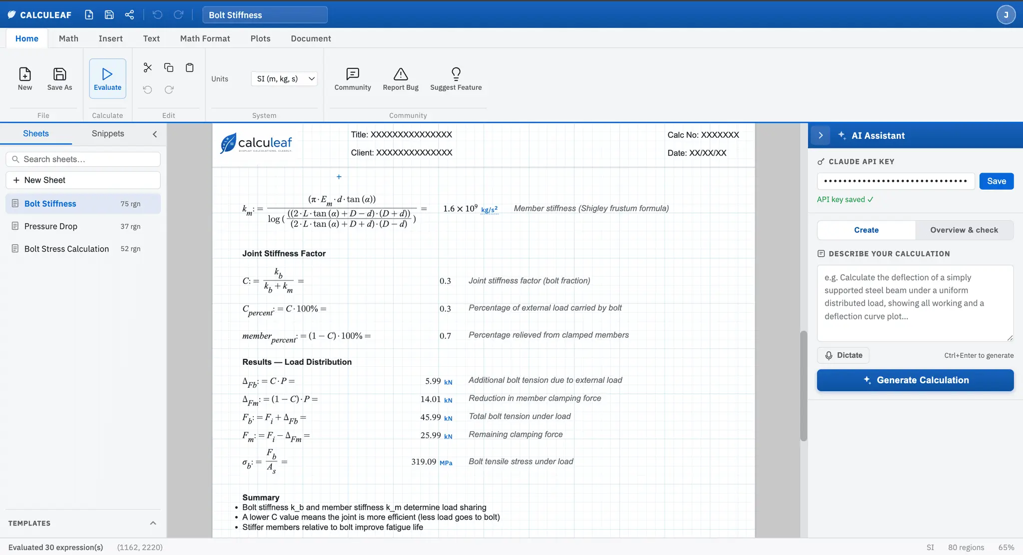 Screenshot 1 of Calculeaf