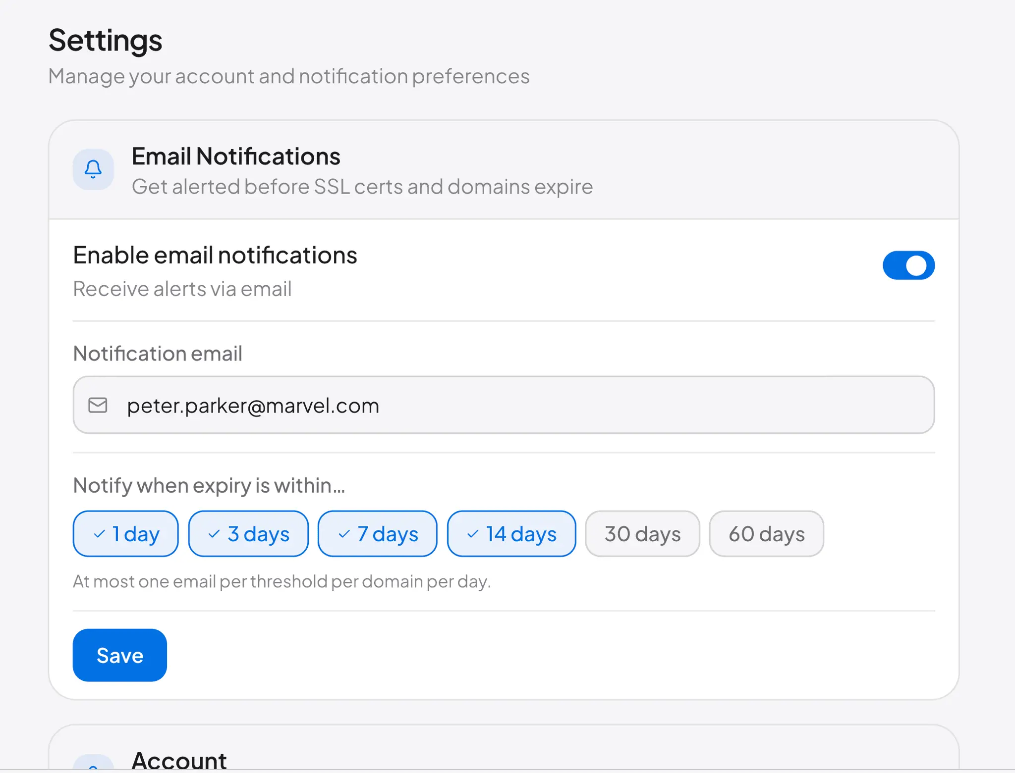 Screenshot 1 of RenewSignal