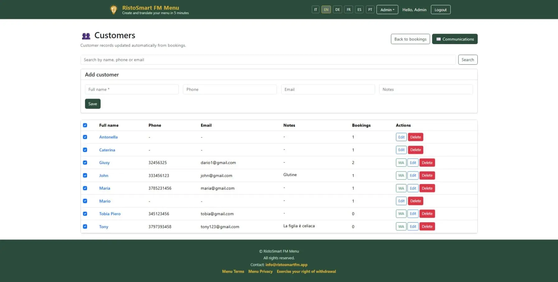 Screenshot 6 of RistoSmart FM Menu