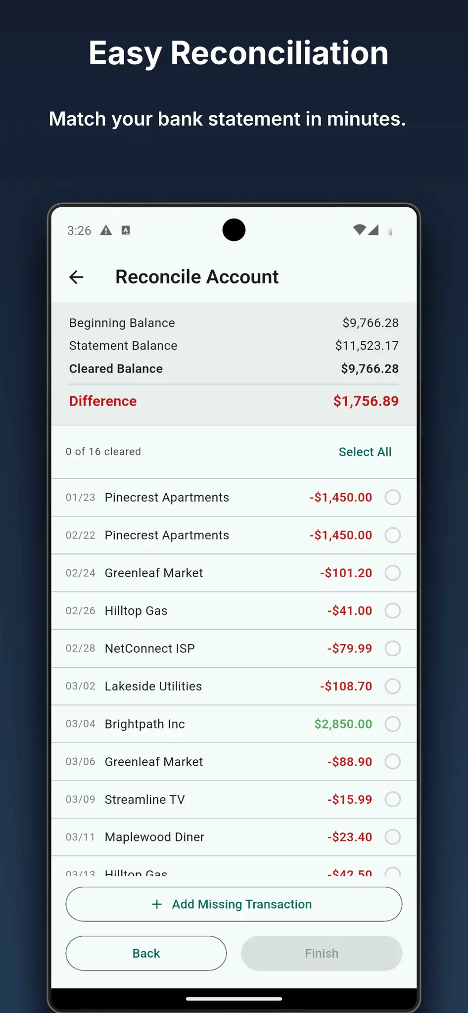 Screenshot 4 of Caffeinated Checkbook