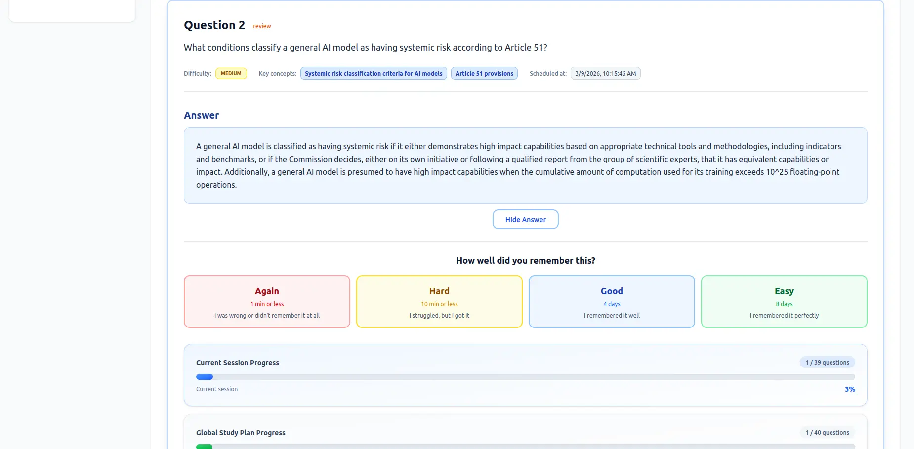 Screenshot 3 of LongTerMemory | AI study platform
