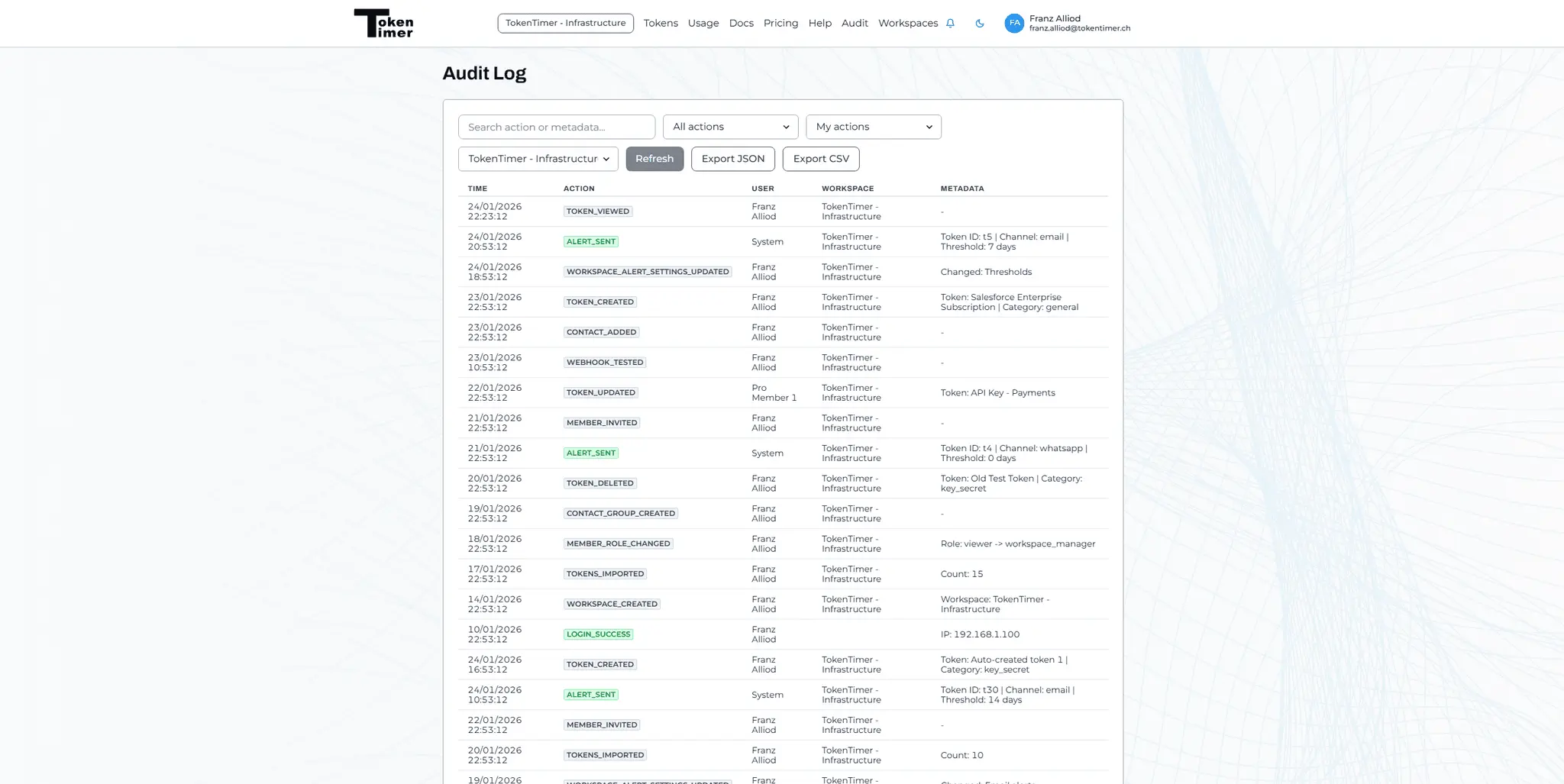 Screenshot 2 of TokenTimer