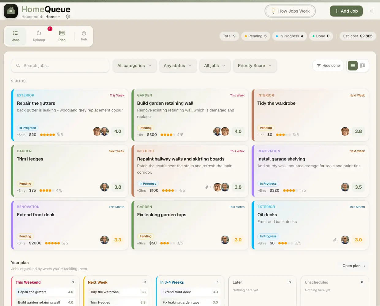 Screenshot 1 of HomeQueue