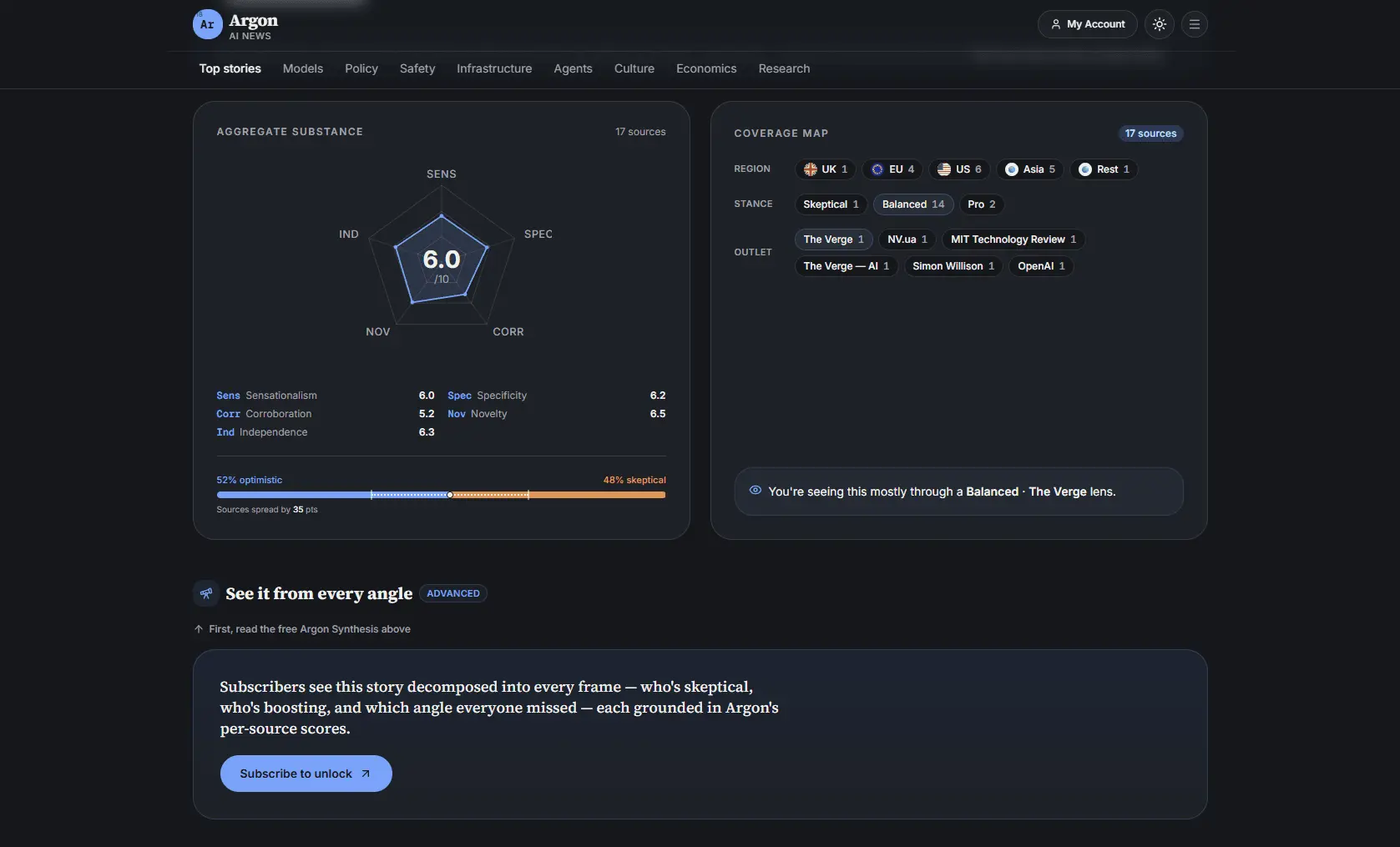 Screenshot 4 of Argon AI News